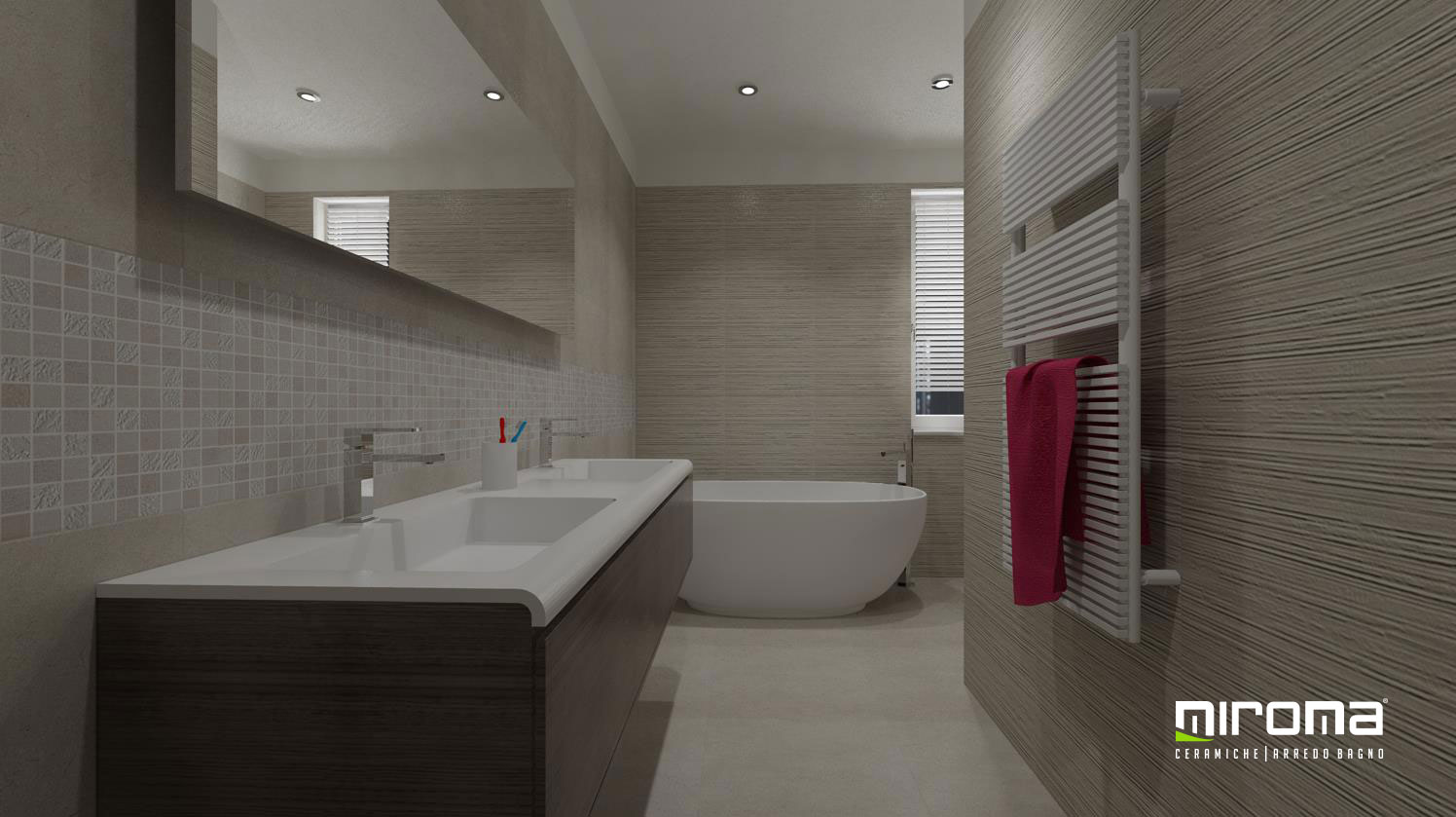 Progetto Bagno Pavimento E Rivestimento Fap Ceramiche Miroma Ceramiche